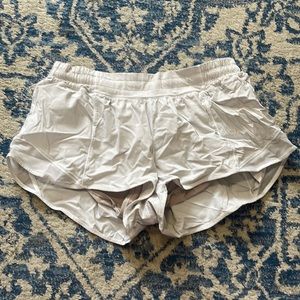 Lululemon White Hotty Hot Shirts 2.5in